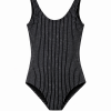 Hera Kids Swimsuit With Black Stripes Details